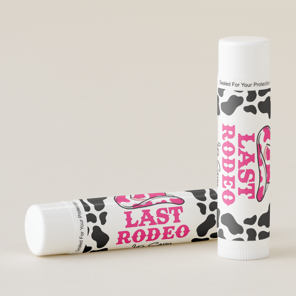 Cowgirl Last Rodeo Bachelorette Hangover Kit Lip Balm