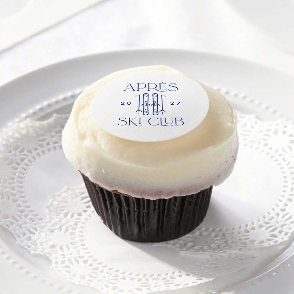Winter Apres Ski Bachelorette Party Edible Frosting Rounds