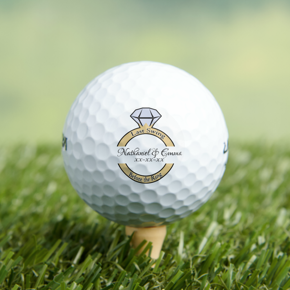 Last Swing Before the Ring, Bachelorette Party Golf Balls
