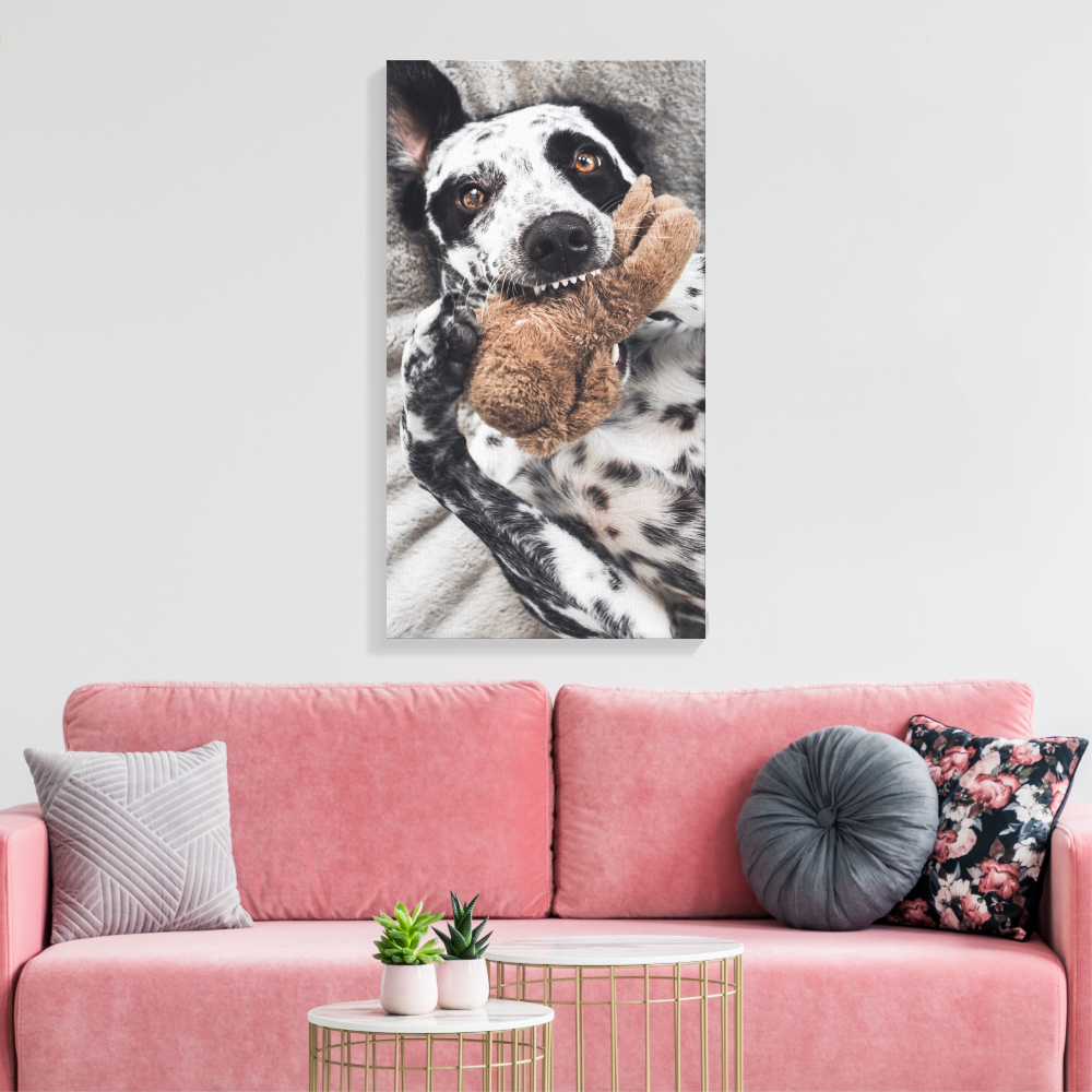 Dog Photo Pet Portrait Canvas Print