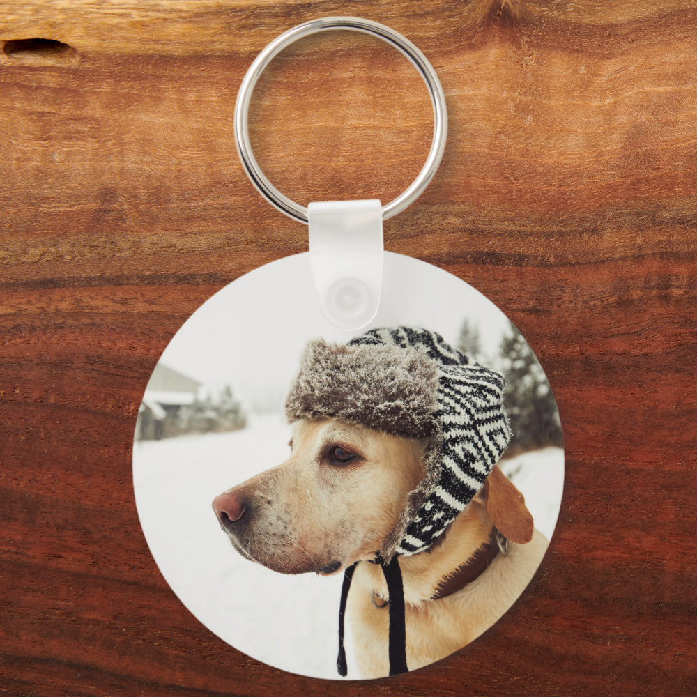 Custom Personalized Pet Photo Keychain