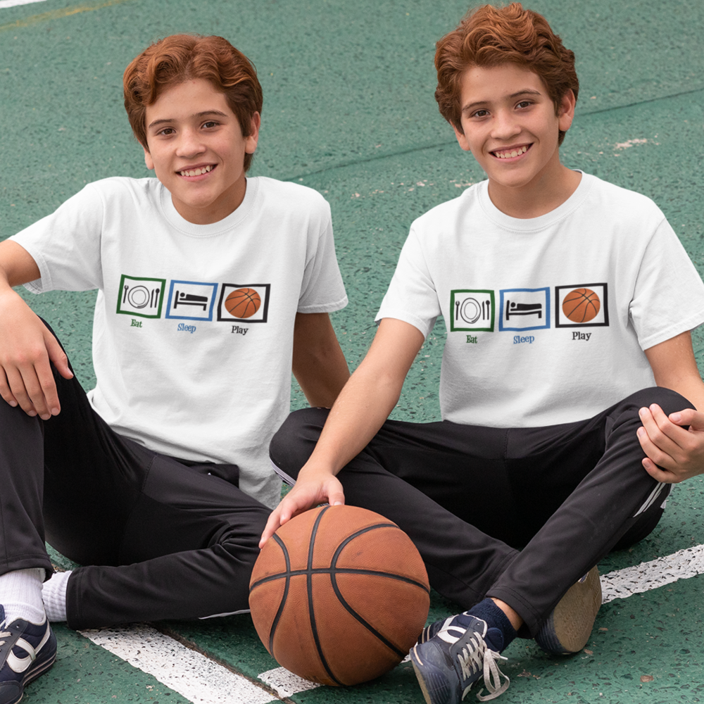 Eat Sleep Play Basketball Sports Kids T-Shirt