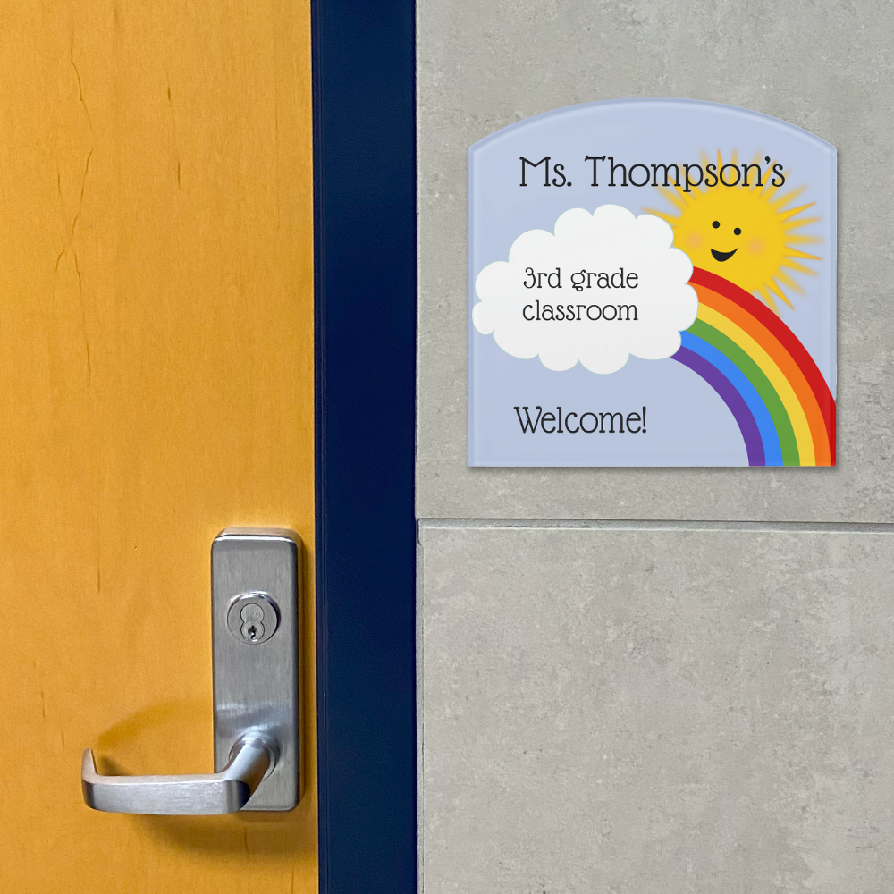 Teacher Classroom Welcome Sign Cute Animals on Bus