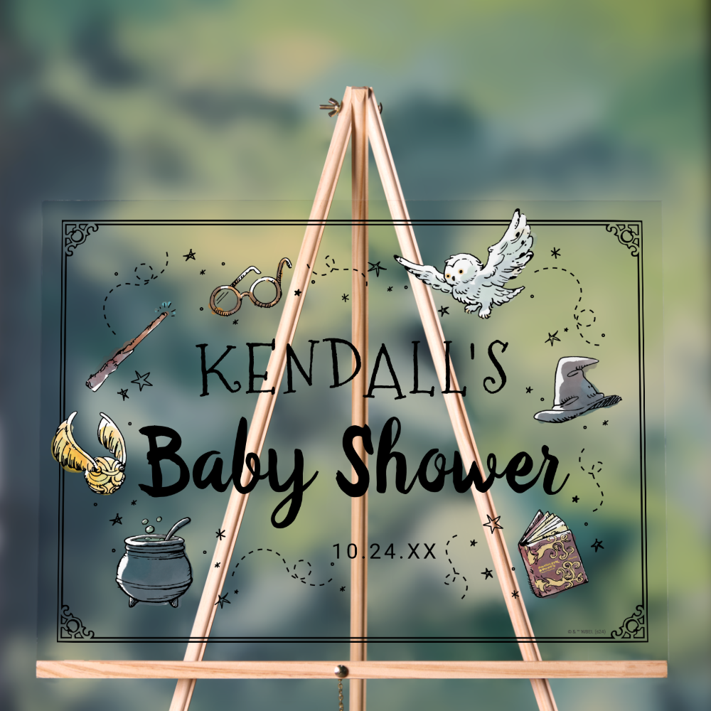 Harry Potter Baby Shower Acrylic Sign