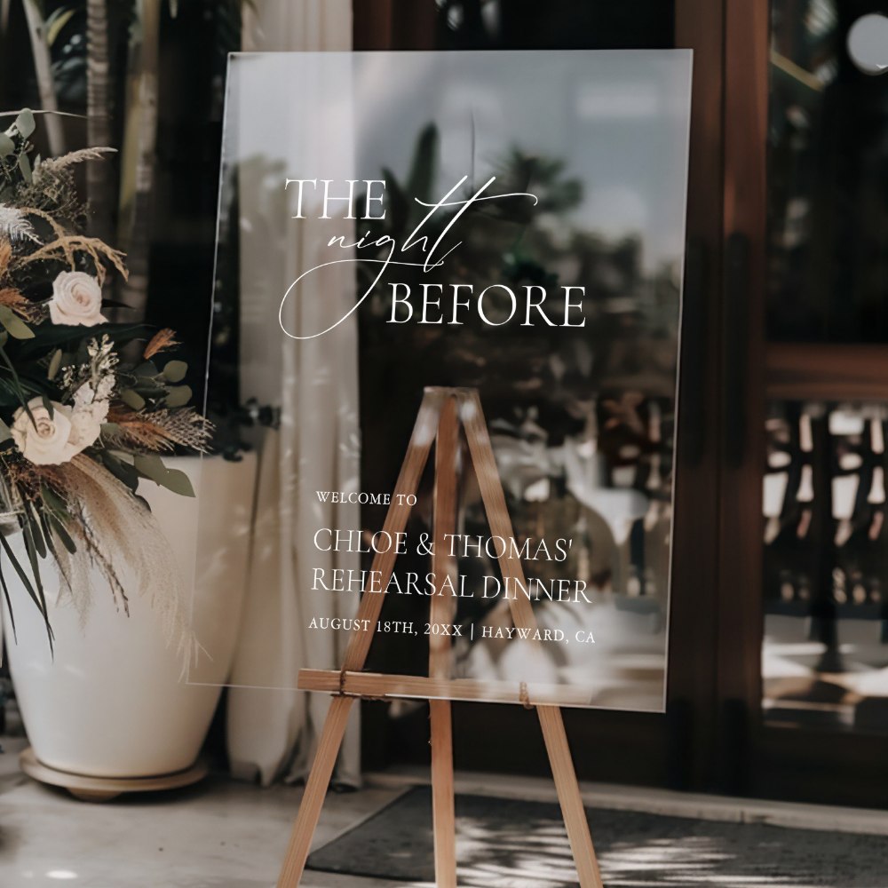 Acrylic Wedding Sign