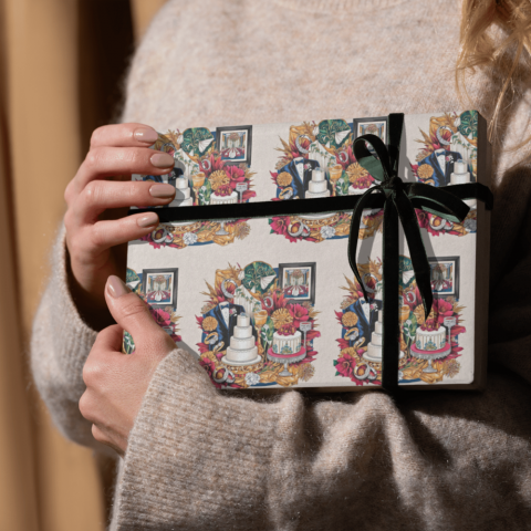 Woman Holding Wedding Gift