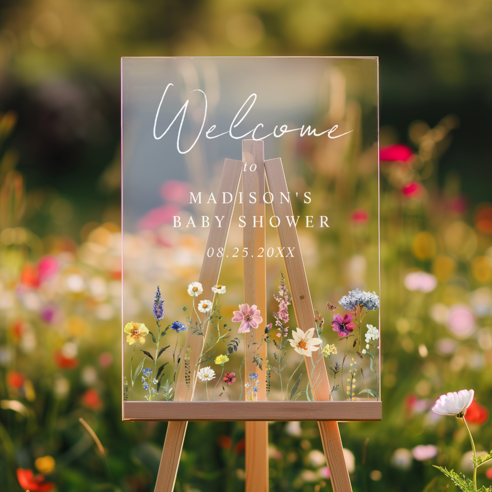 Acrylic Baby Shower Sign
