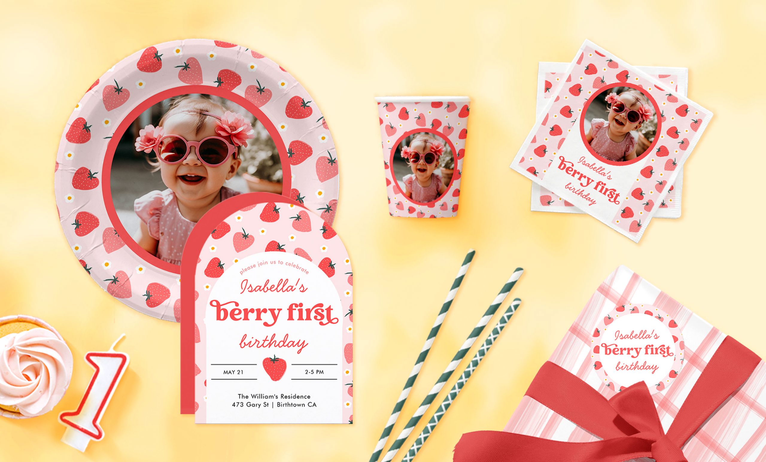 Berry First Birthday Products