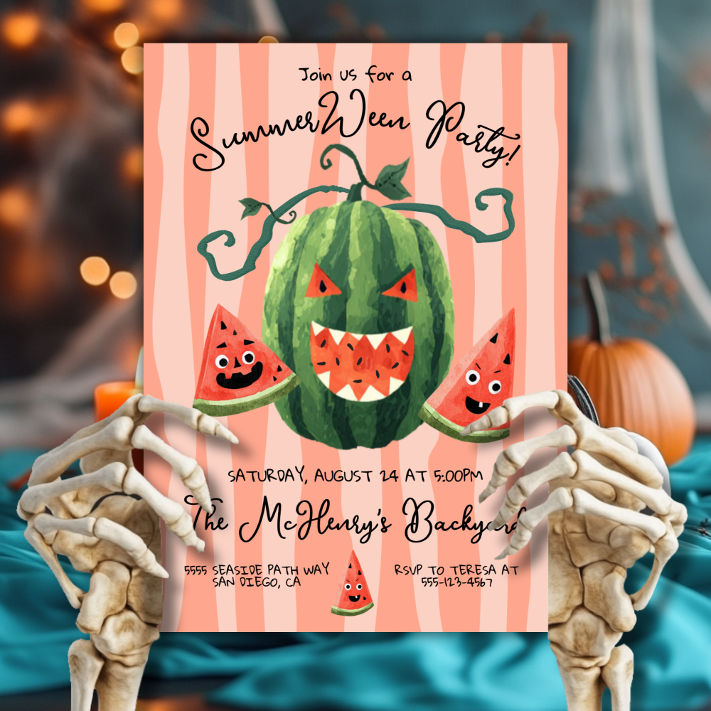 Summerween Party Invitation