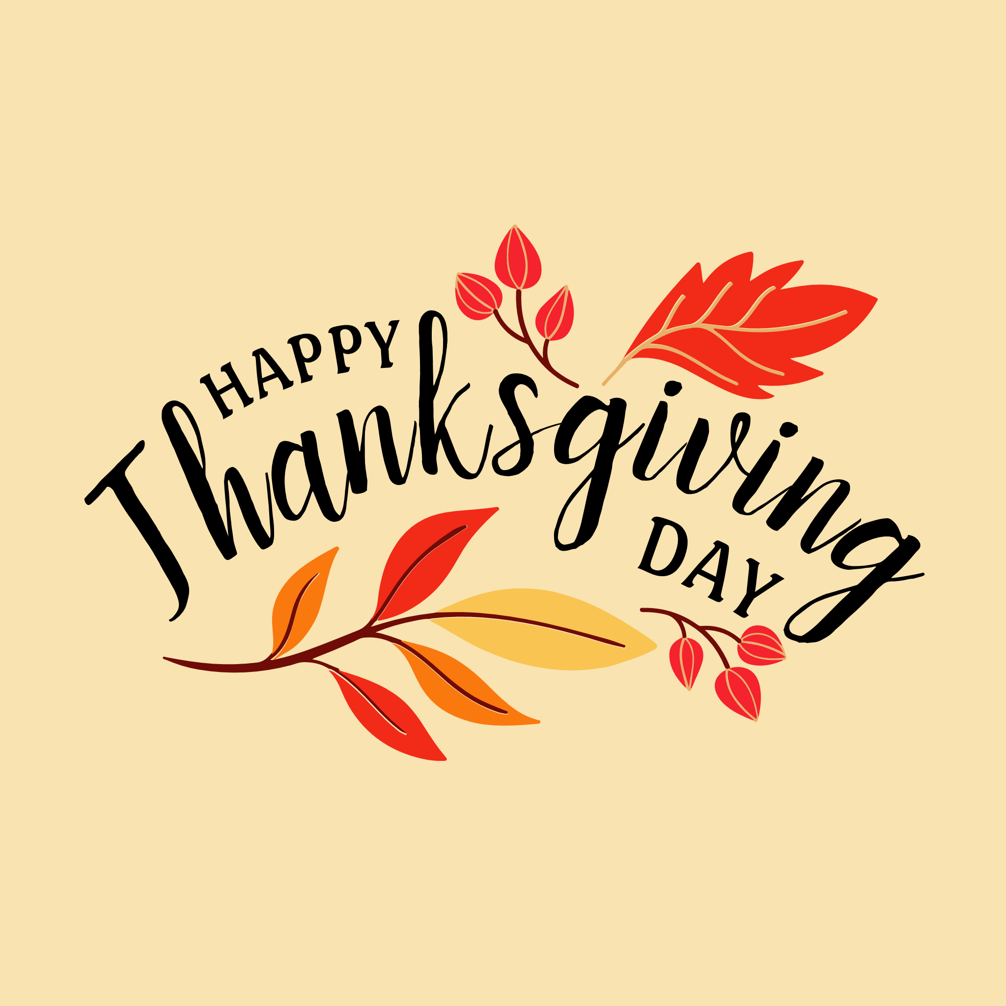 Happy Thanksgiving Day Artwork