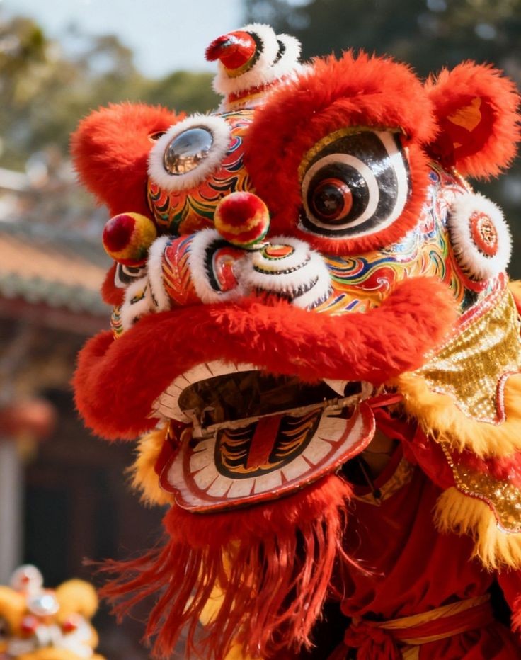 Legend of Nian Chinese New Year Parade Pin