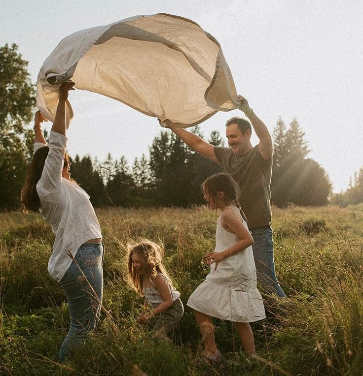 Family Having Fun Outdoor Adventures as Mother's Day Tradition Pin