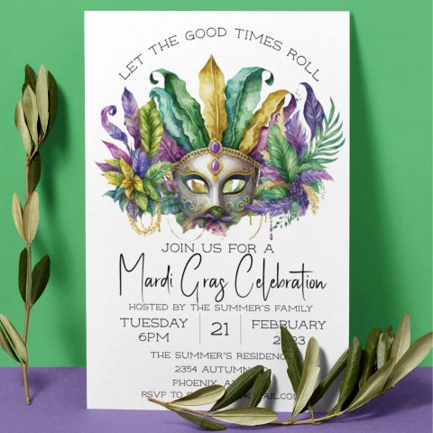 Mardi Gras Invite