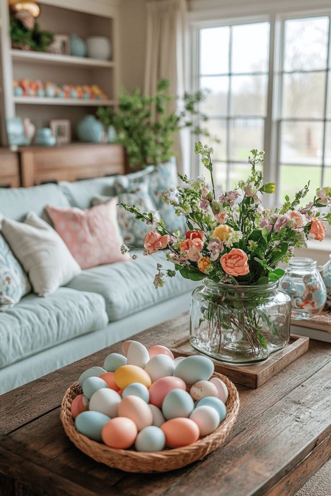29 Easter Living Room Decor Ideas to Inspire a Happy Holiday Atmosphere
