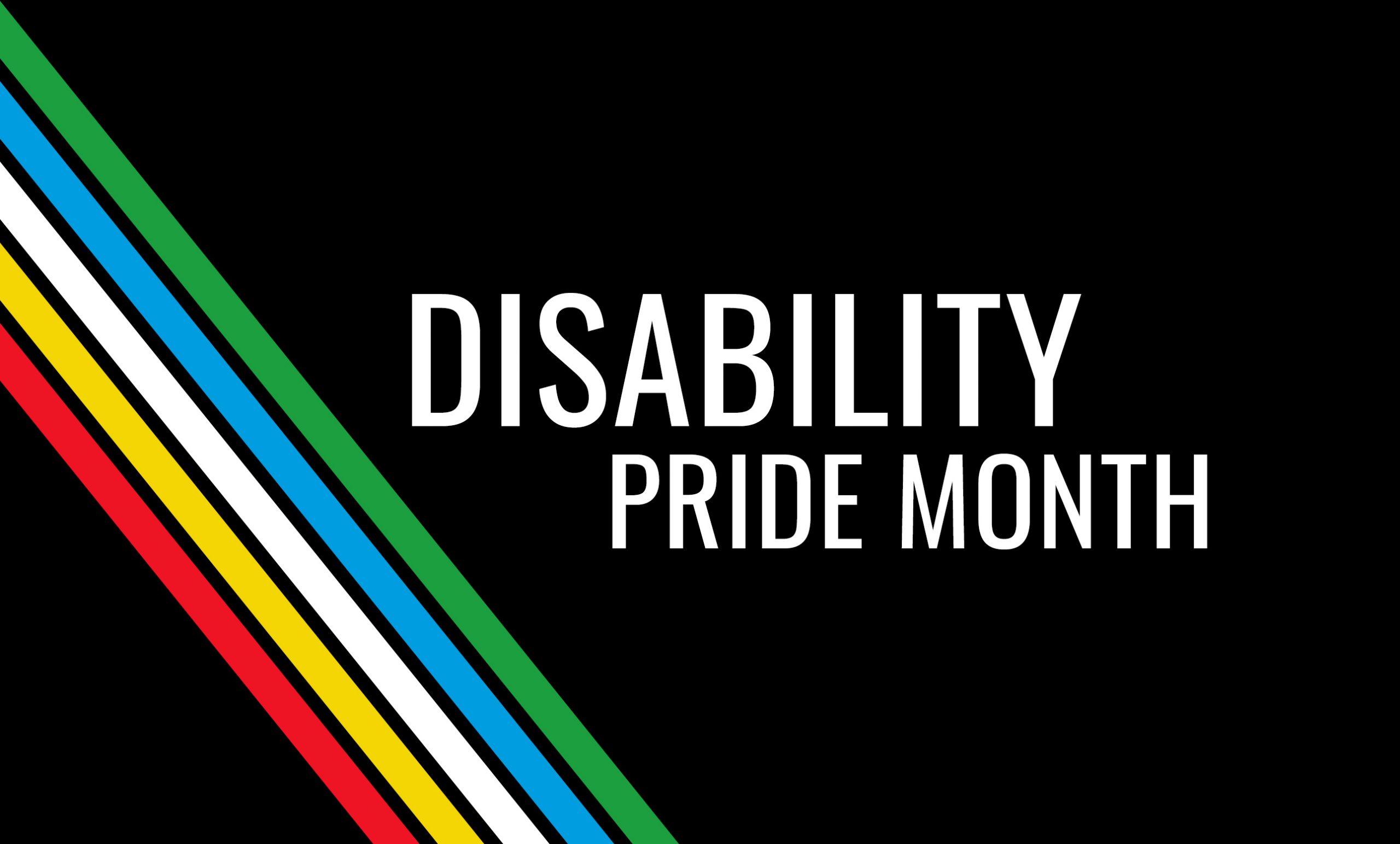 Disability Pride Month flag.
