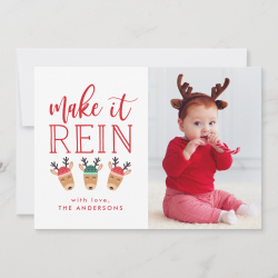 $2.21 per card Make It Rein | Holiday Photo Card