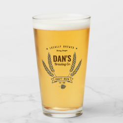 $14.50 Personalized Brewing Company Beer Glass