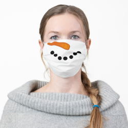 $12.95 per mask Cute festive snowman winter adult cloth face mask