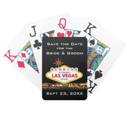 Save the Date Las Vegas Poker Cards