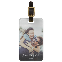 Your Favourite Couple Photo Luggage Tag