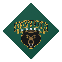 Baylor Bears Wordmark and Logo Graduation Cap Topper
