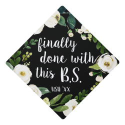 $19.15 per tassel topper Finally Done | Custom Class Year Graduation Cap Topper