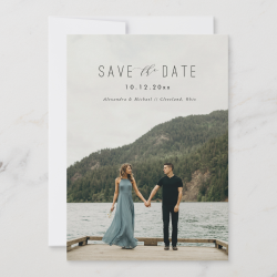 Modern Writing Save the Date
