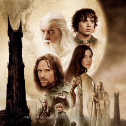 Lord of the Rings- The Two Towers Movie Poster Pinback Button
