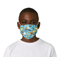 Cute Modern Colorful Construction Trucks Kids Kids' Cloth Face Mask