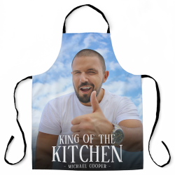 Modern King of the Kitchen Photo | Name Apron