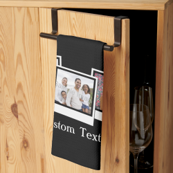 Personalized 3-Photo Snapshot Frames Custom Color Towel