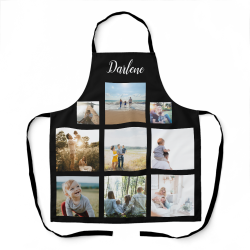 Personalized Family Photo Collage Name Apron