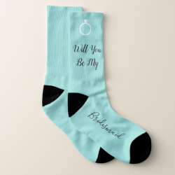 BRIDE Will You Be My Bridesmaid Party Socks