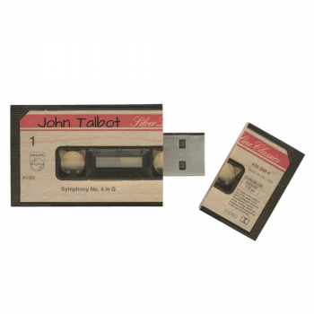 $18.95; Zazzle.com Retro NL Audiotape Personalized USB Wood Flash Drive