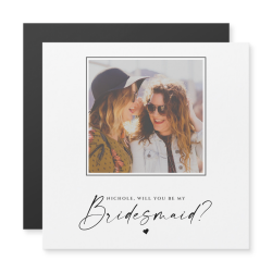 Will You Be My Bridesmaid Wedding Photo Magnet