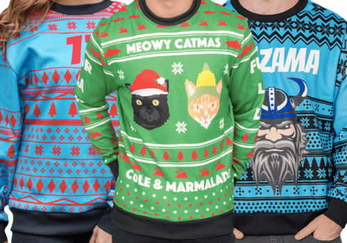Starting at $59.00; uglychristmassweater.com Ugly Christmas Sweater