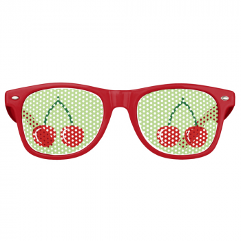 Red cherry party shades | Funny fruit sunglasses