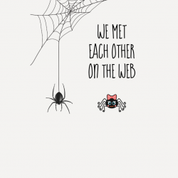 We met each other on the web pun T-Shirt