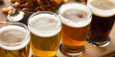 Assorted Beers in a Flight