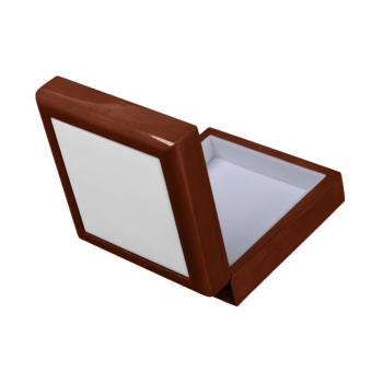 Small 5.125 Square w:4.25 Tile Gift Box, Golden Oak