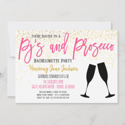 Pajamas & Prosecco Party Invitation