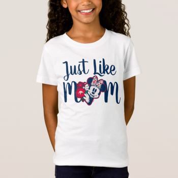 Minnie Mouse Floral Pattern - Happy Mother's Day Kids T-Shirt