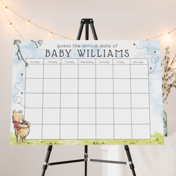 Classic Winnie the Pooh Baby Shower Games/ Name or Guess That Baby